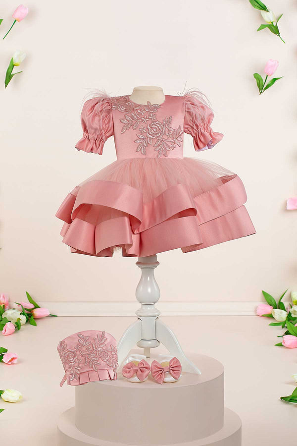 linda-pink-baby-dress-set-THA Dressing at Sophia's StyleBaby & Toddler Dresses-1